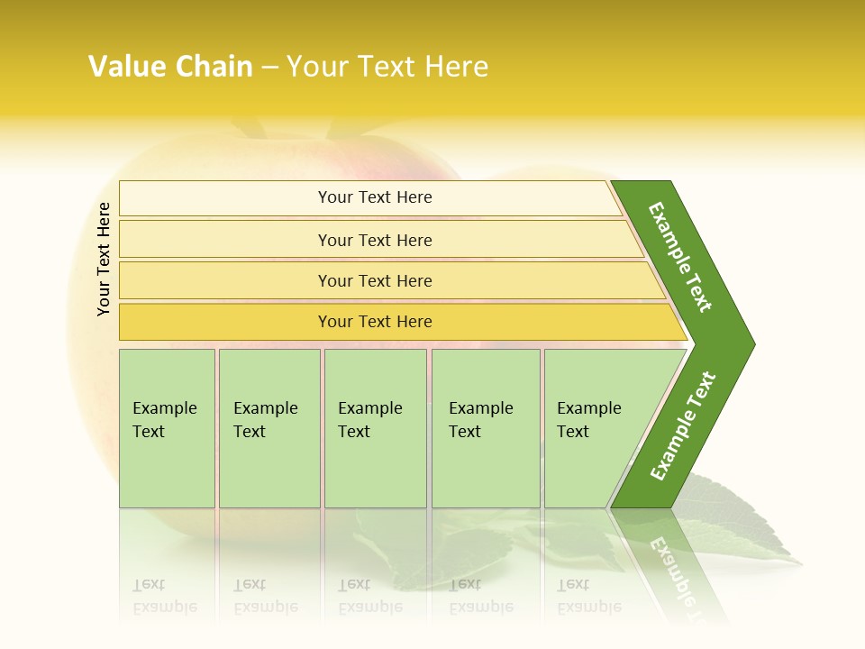 White Fruit Green PowerPoint Template