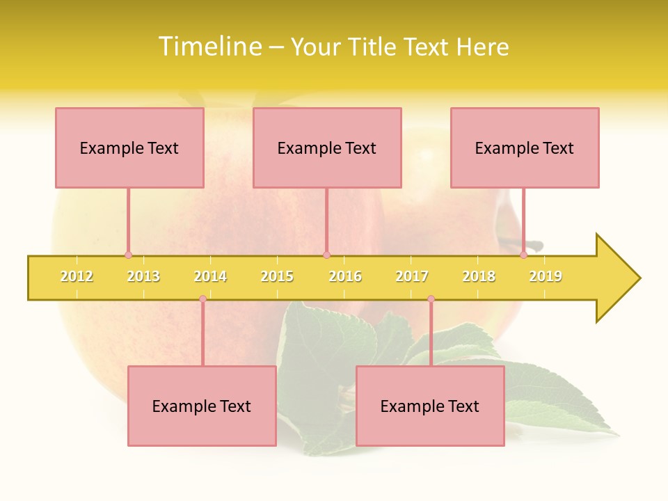 White Fruit Green PowerPoint Template