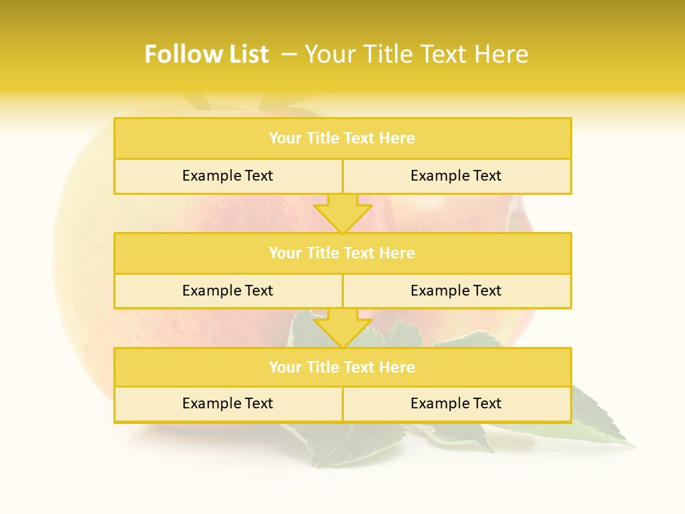 White Fruit Green PowerPoint Template