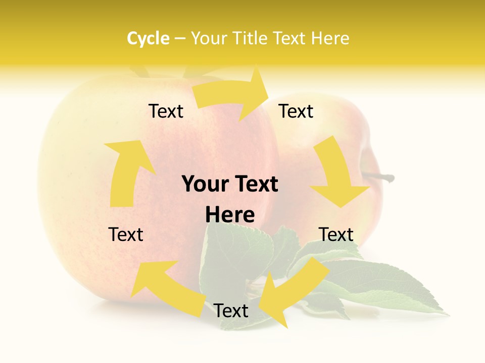 White Fruit Green PowerPoint Template