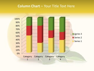 White Fruit Green PowerPoint Template