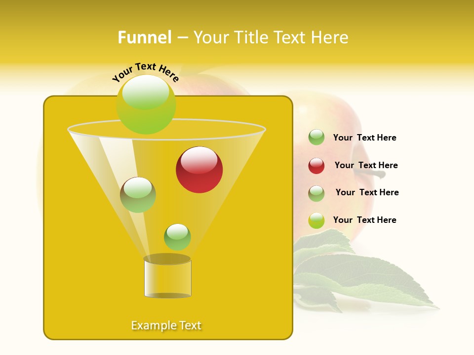 White Fruit Green PowerPoint Template