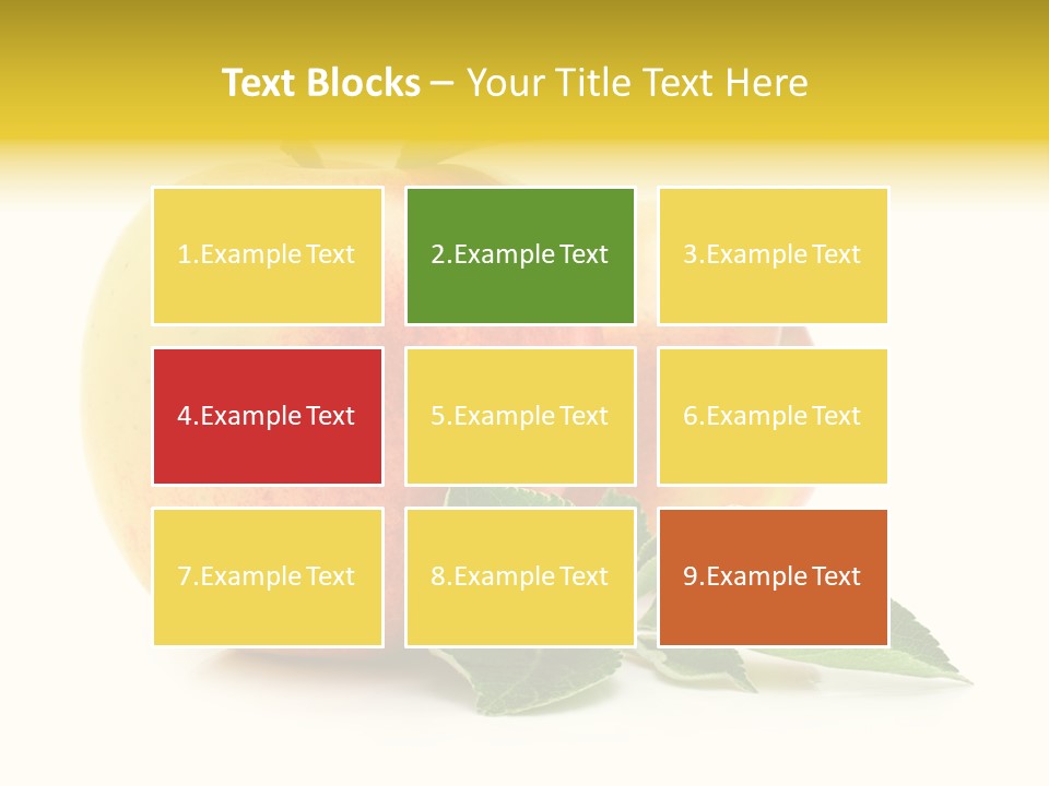 White Fruit Green PowerPoint Template