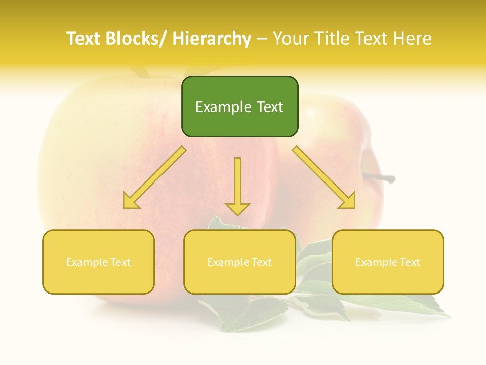 White Fruit Green PowerPoint Template
