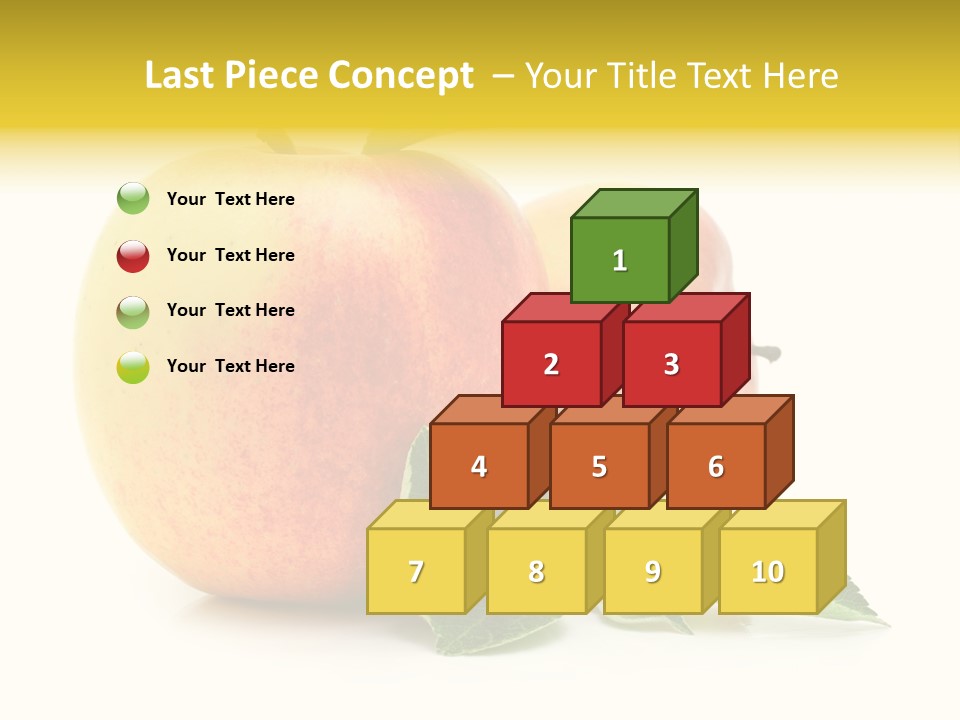 White Fruit Green PowerPoint Template