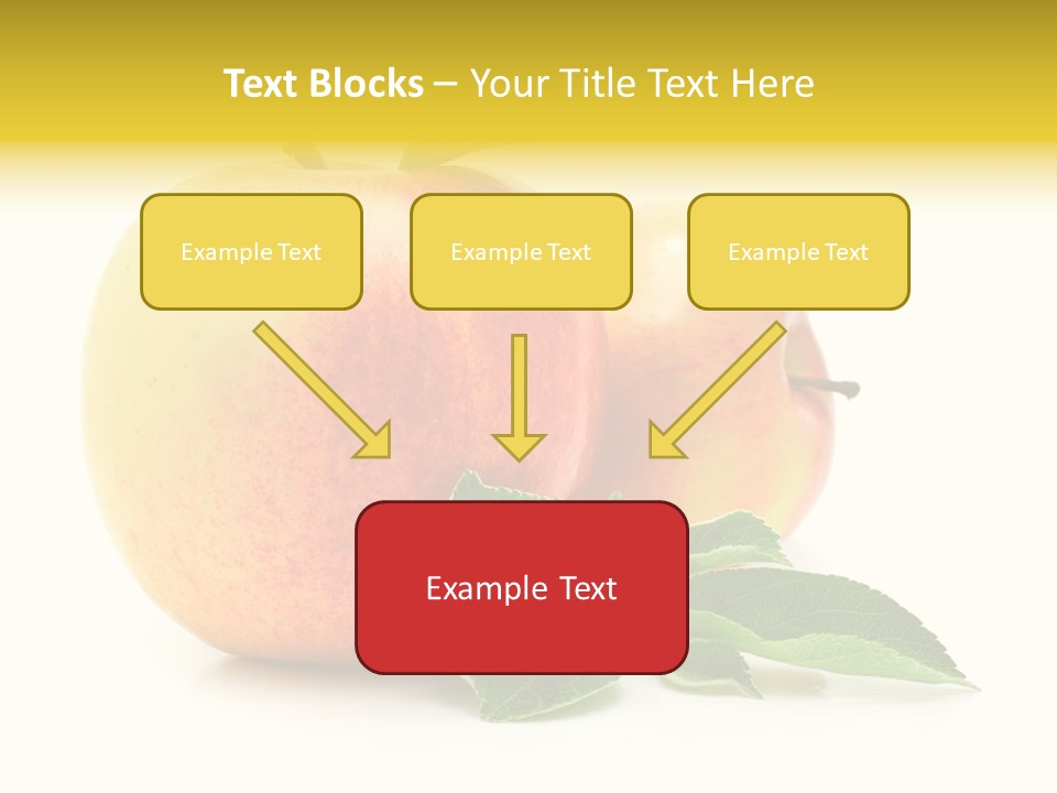 White Fruit Green PowerPoint Template