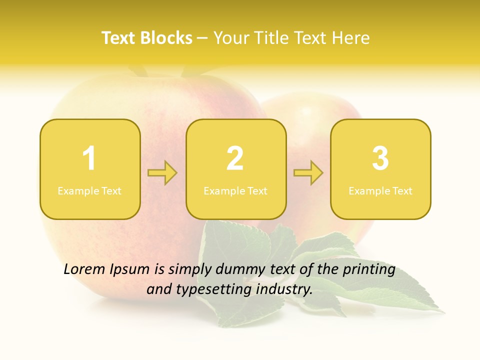 White Fruit Green PowerPoint Template