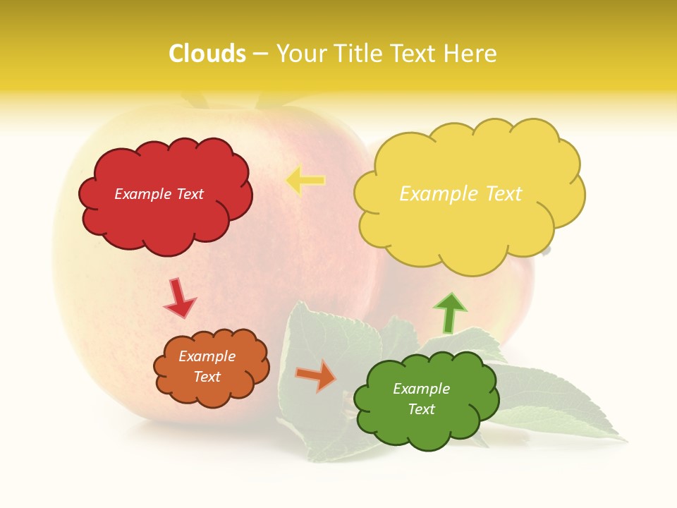 White Fruit Green PowerPoint Template