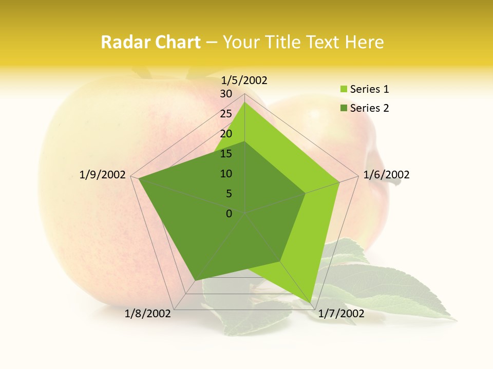 White Fruit Green PowerPoint Template