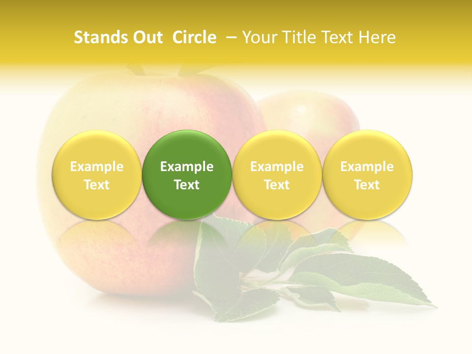 White Fruit Green PowerPoint Template