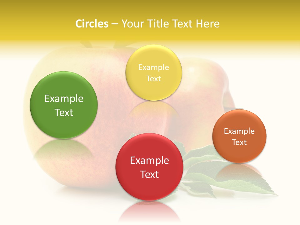 White Fruit Green PowerPoint Template
