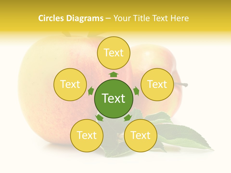 White Fruit Green PowerPoint Template