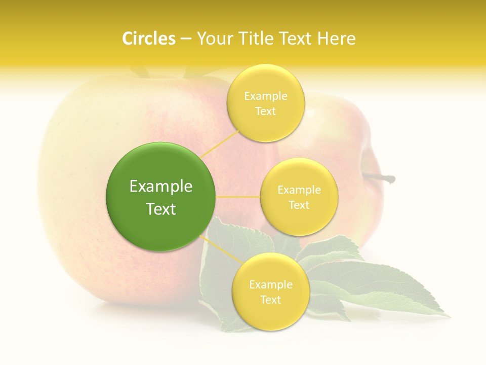 White Fruit Green PowerPoint Template