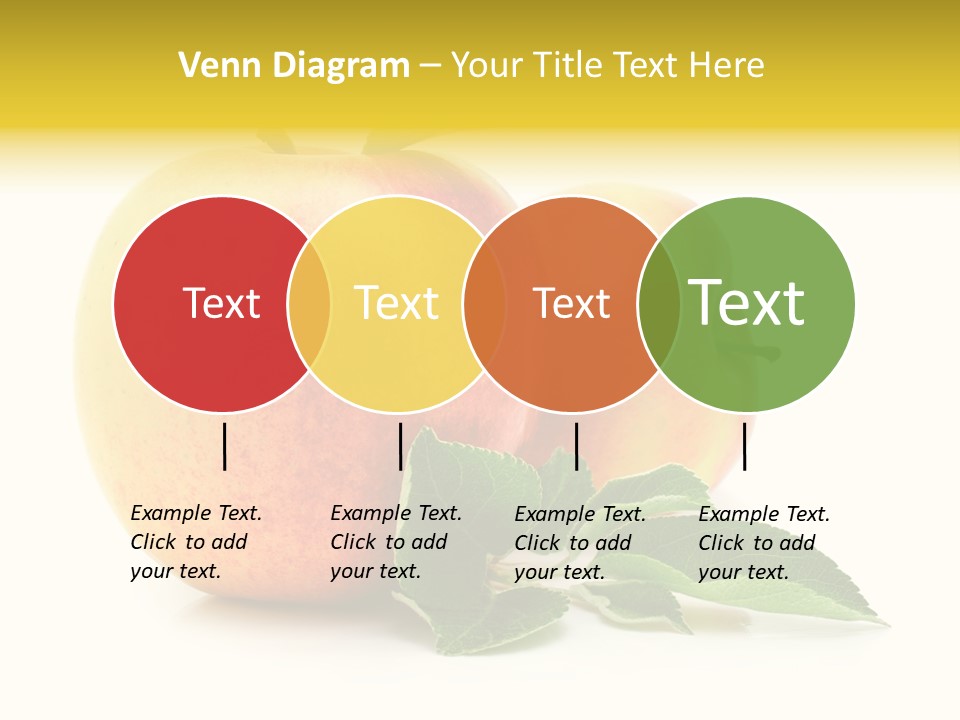 White Fruit Green PowerPoint Template