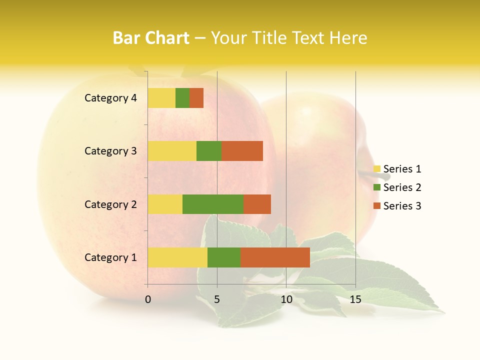 White Fruit Green PowerPoint Template