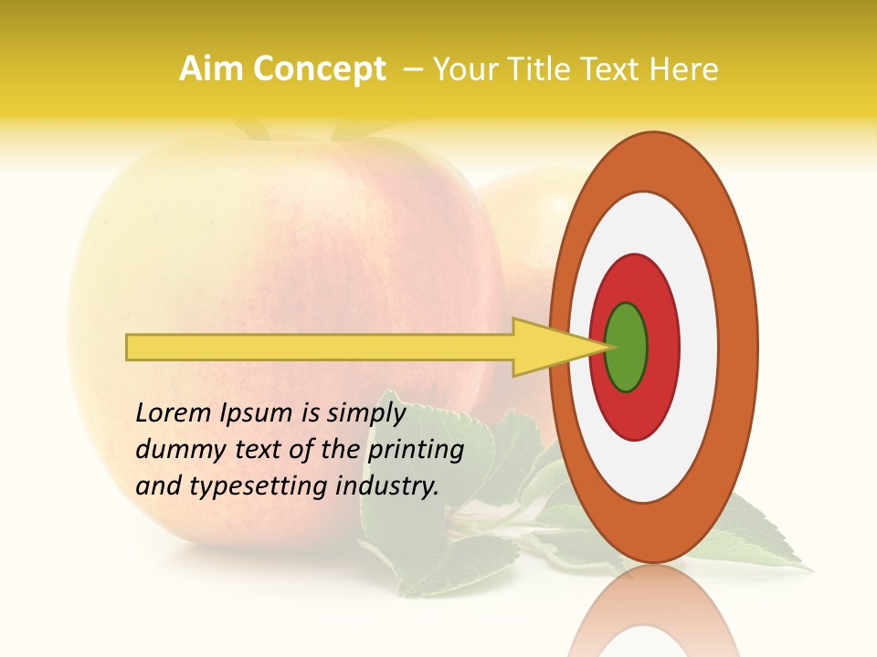 White Fruit Green PowerPoint Template