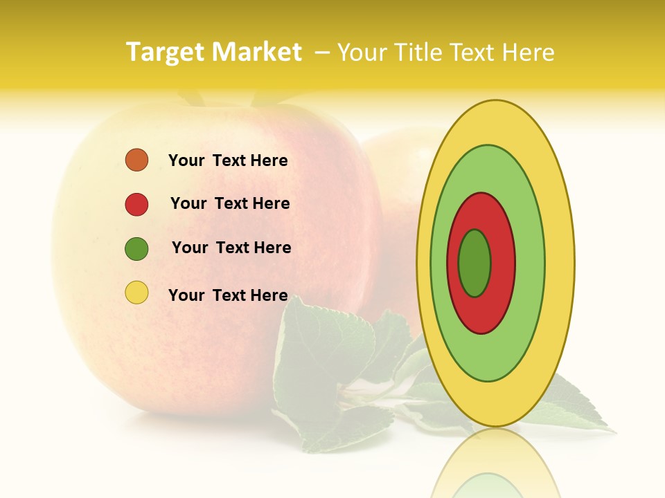 White Fruit Green PowerPoint Template