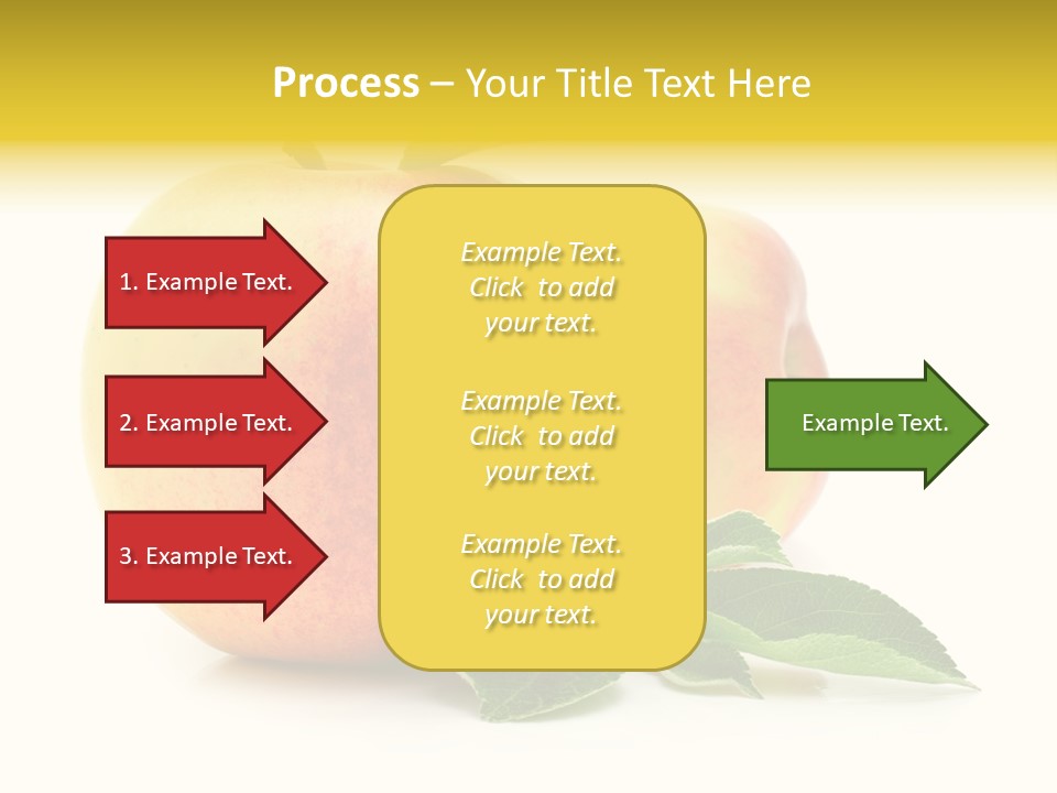 White Fruit Green PowerPoint Template