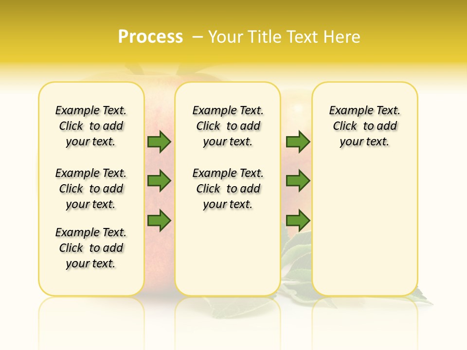 White Fruit Green PowerPoint Template
