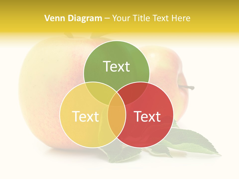 White Fruit Green PowerPoint Template