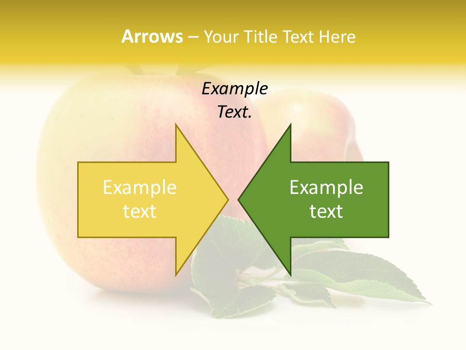 White Fruit Green PowerPoint Template