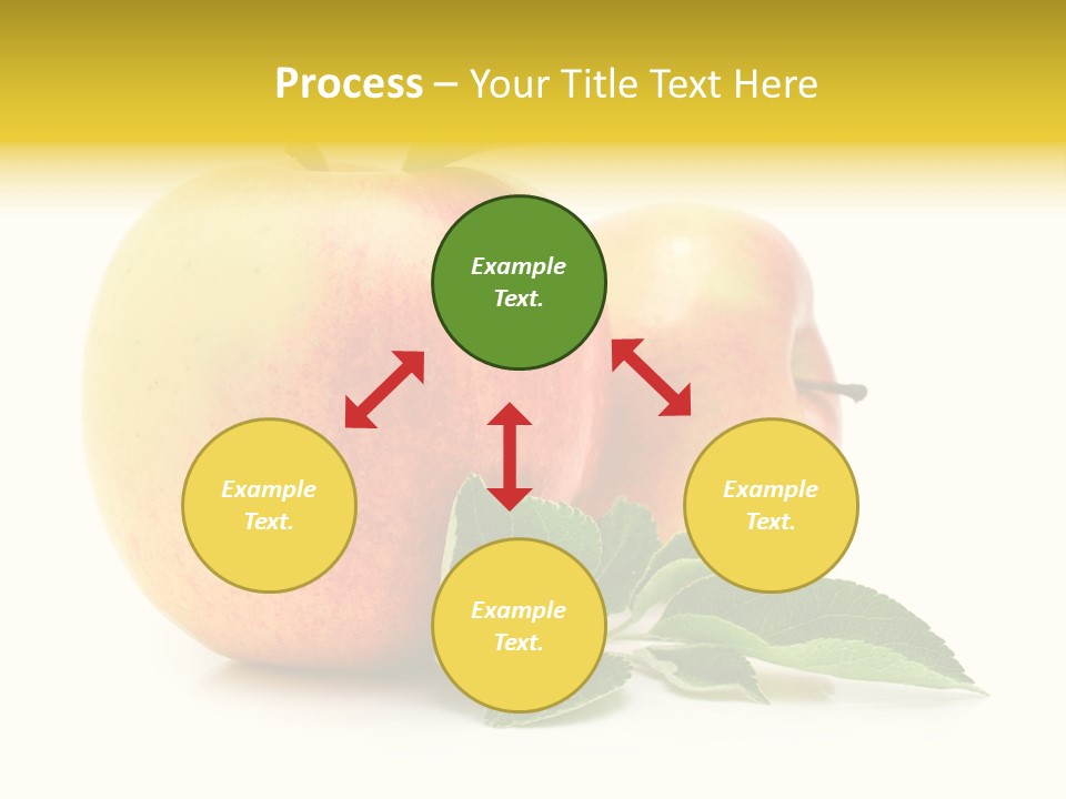 White Fruit Green PowerPoint Template