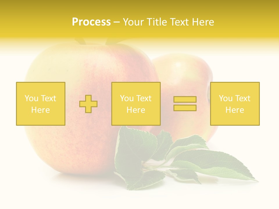 White Fruit Green PowerPoint Template
