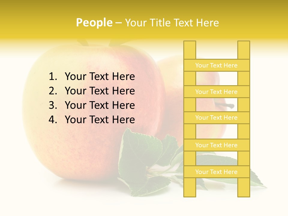 White Fruit Green PowerPoint Template