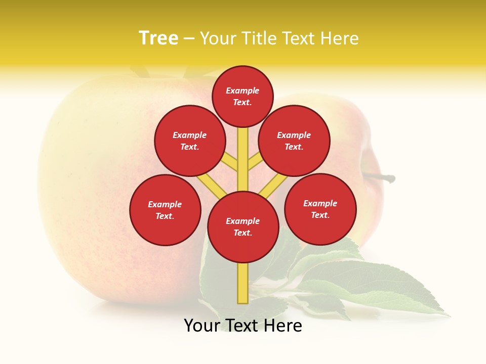 White Fruit Green PowerPoint Template