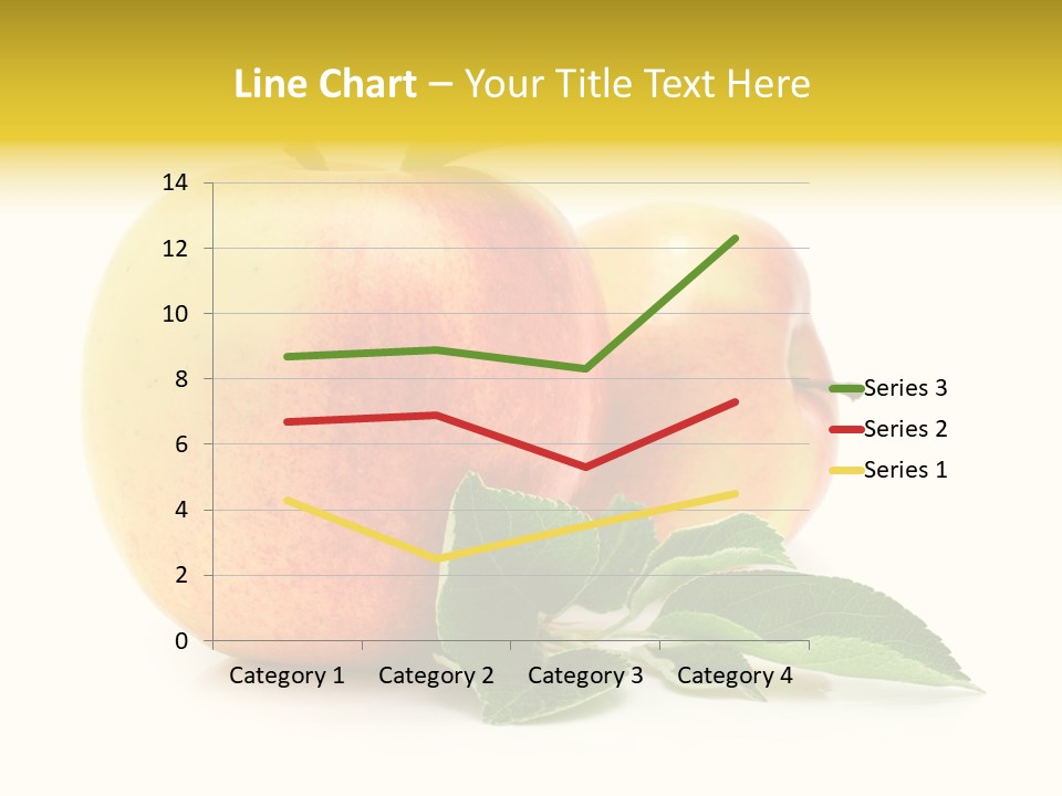 White Fruit Green PowerPoint Template