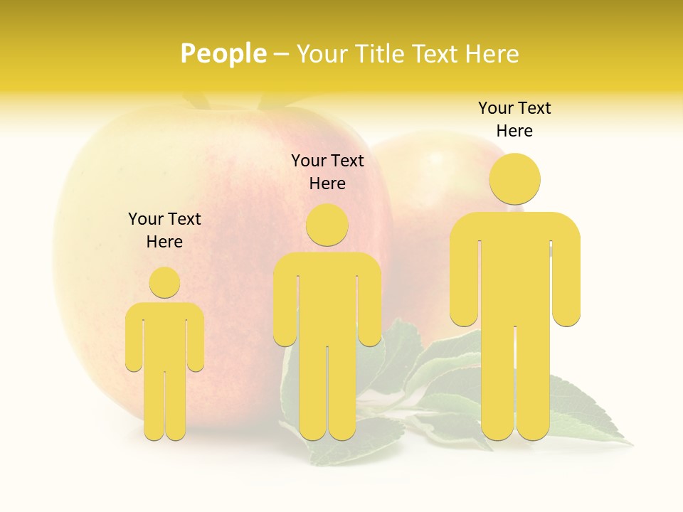 White Fruit Green PowerPoint Template