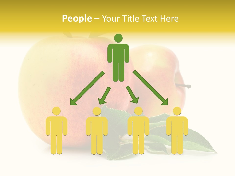 White Fruit Green PowerPoint Template