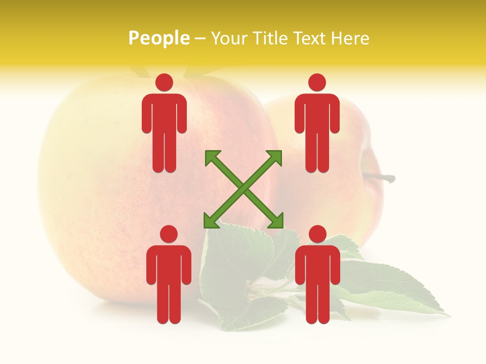 White Fruit Green PowerPoint Template