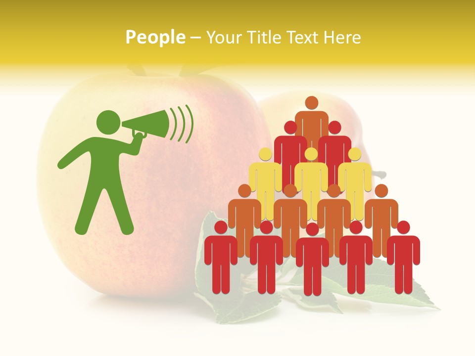 White Fruit Green PowerPoint Template