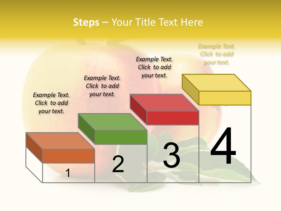 White Fruit Green PowerPoint Template
