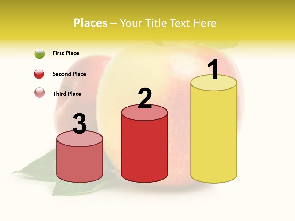 Yellow Vitamin Still Life PowerPoint Template