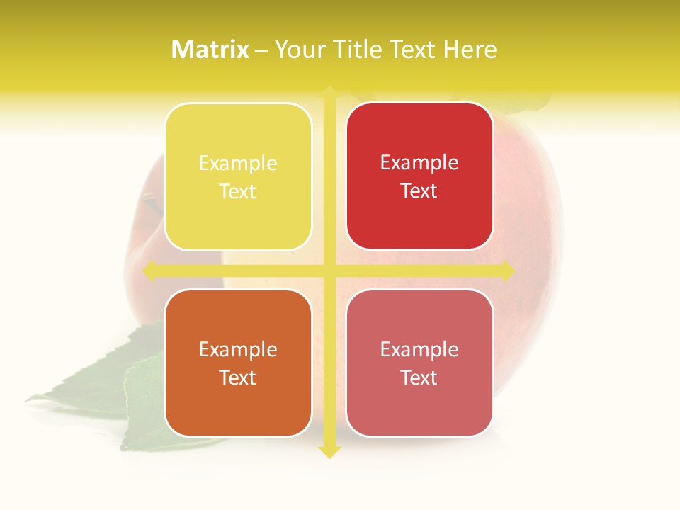 Yellow Vitamin Still Life PowerPoint Template