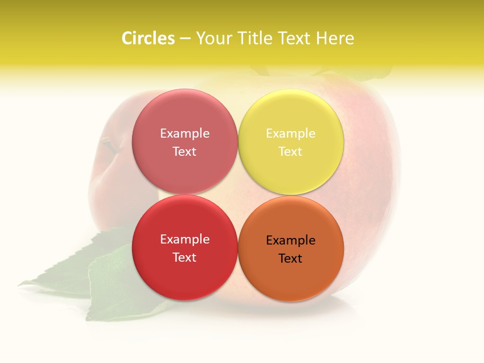 Yellow Vitamin Still Life PowerPoint Template