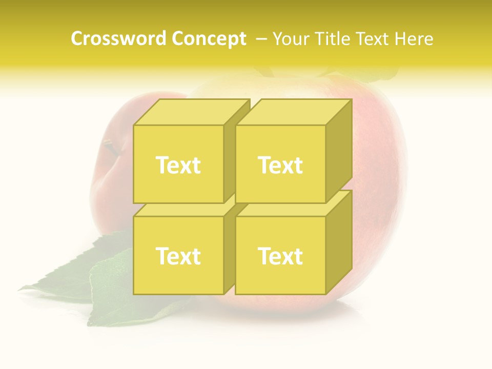 Yellow Vitamin Still Life PowerPoint Template
