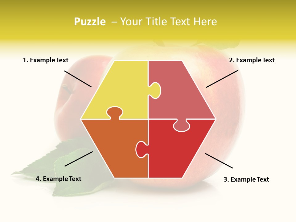 Yellow Vitamin Still Life PowerPoint Template