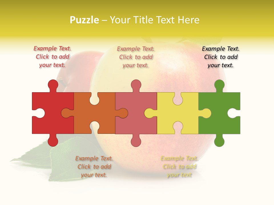 Yellow Vitamin Still Life PowerPoint Template