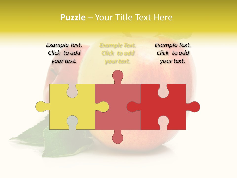 Yellow Vitamin Still Life PowerPoint Template