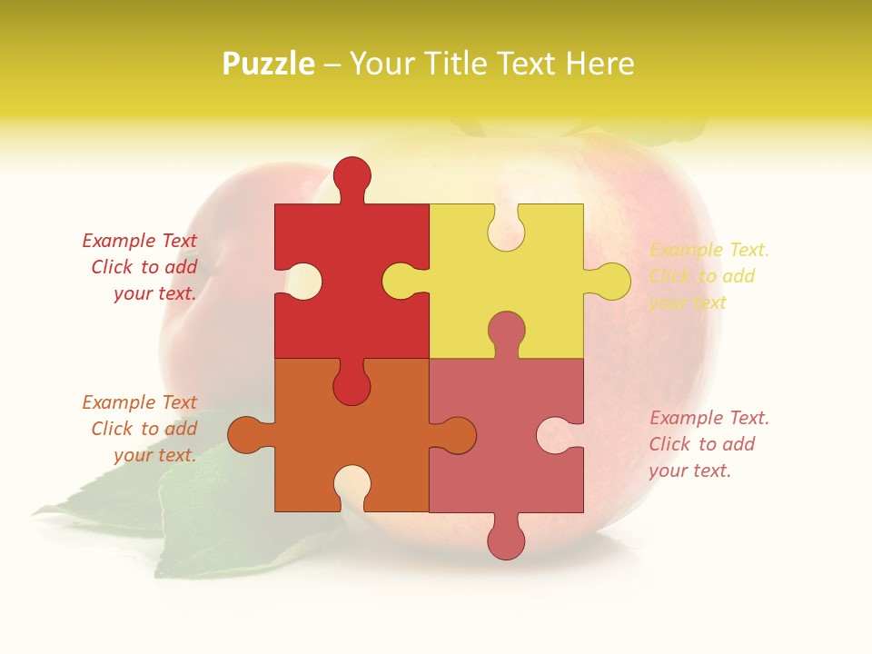 Yellow Vitamin Still Life PowerPoint Template