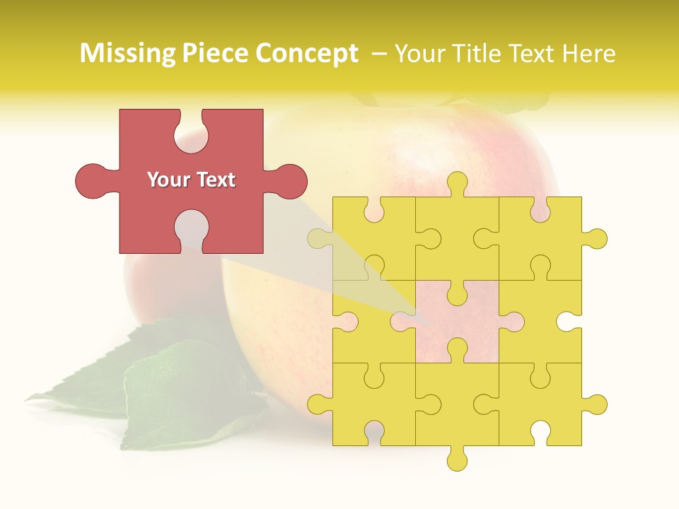 Yellow Vitamin Still Life PowerPoint Template