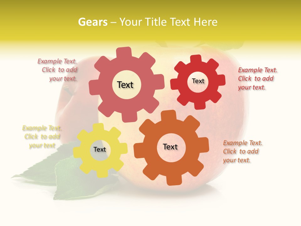 Yellow Vitamin Still Life PowerPoint Template