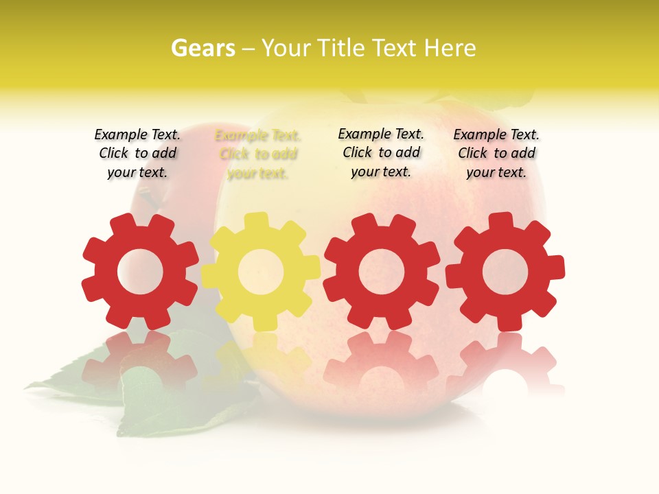 Yellow Vitamin Still Life PowerPoint Template