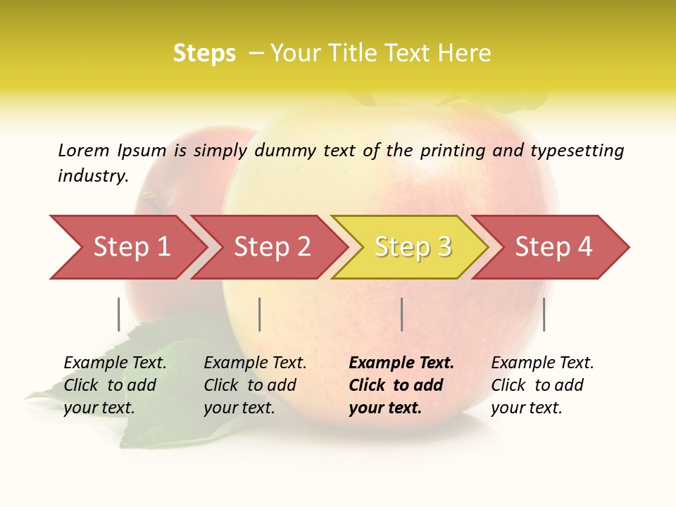 Yellow Vitamin Still Life PowerPoint Template