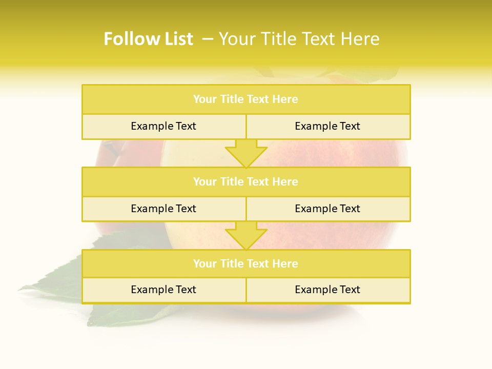 Yellow Vitamin Still Life PowerPoint Template