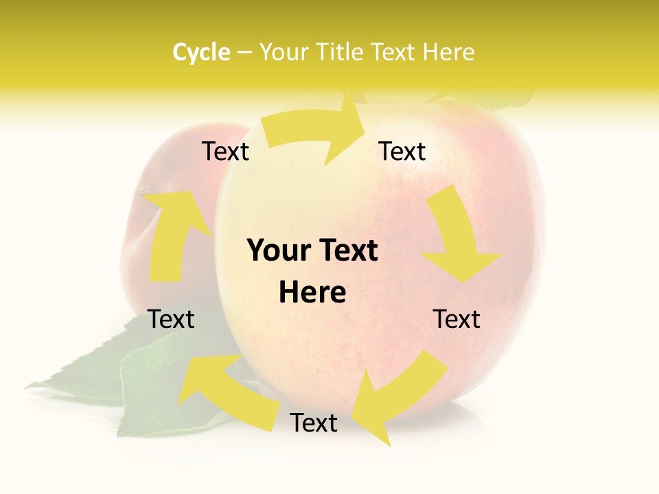 Yellow Vitamin Still Life PowerPoint Template
