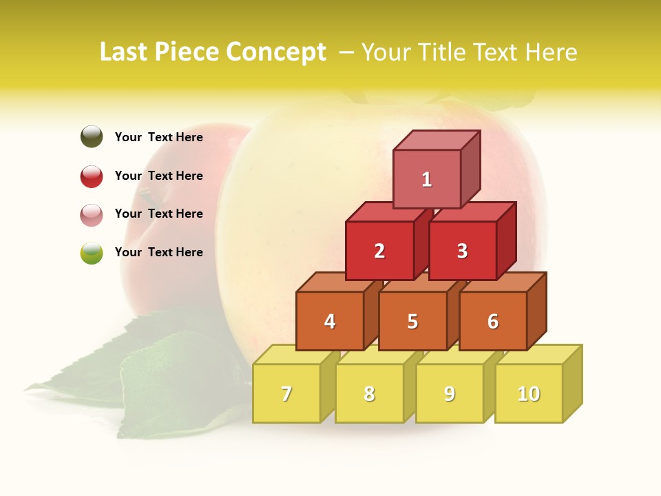 Yellow Vitamin Still Life PowerPoint Template
